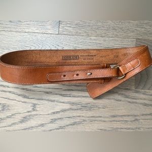 Lands End genuine leather accent belt